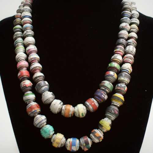 Paper Bead Necklace Designs