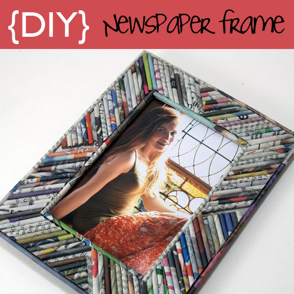 Picture Frame From Recycled Newspaper