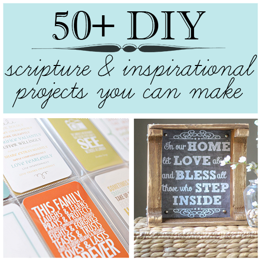 DIY Tissue Paper Scripture Chalky Finish Wall Art