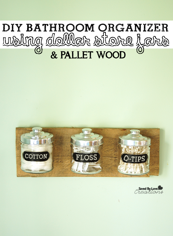 Dollar Store Craft Idea Reclaimed Wood Organizer @savedbyloves