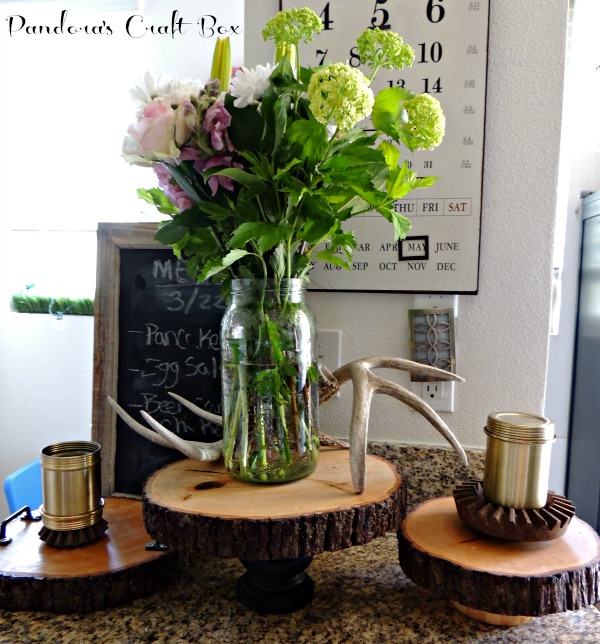 DIY Rustic Home Decor Wooden Cake Stand