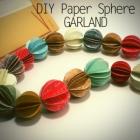 Paper Sphere Garland DIY
