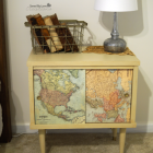 DIY Reclaimed Wood Craft Paint Storage Shelves