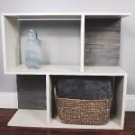 DIY Wood Shim Bookcase