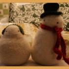 Cutest Felted Snowmen from Knit Picks