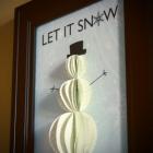 3D Snowman Framed Art