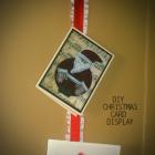 DIY Ribbon Christmas Card Display