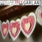 Dollar Tree Heart Garland