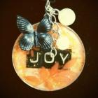 Charmed Joy Butterfly Resin Pendant