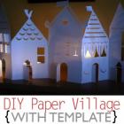Paper Tealight Candle Village