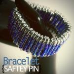 Saftety Pin Beaded Bracelet