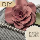 DIY Paper Rose Embellished Frame