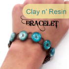 Polymer Clay & Resin Word Bracelet