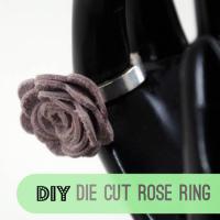 5 Minute DIY Leather Rose Ring
