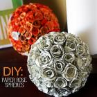 DIY: Paper Rose Decorative Spheres