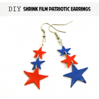 Patriotic Shrink Film Earrings