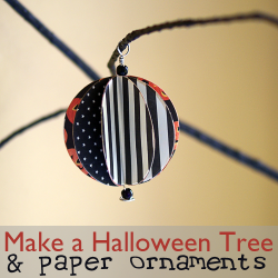Halloween Paper Ornament Tree