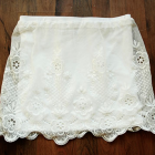 Make a Skirt from Lace Curtain