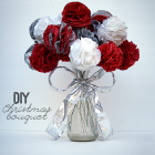 Make a Christmas Tissue Bouquet