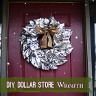 Z Gallerie Inspired Dollar Store Winter Wreath