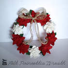 Make a Felt Poinsettia Wreath