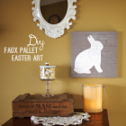 Faux Pallet Easter Canvas DIY