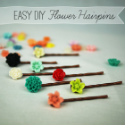 DIY Cabochon Flower Hairpins: Easiest Project I've Ever Done