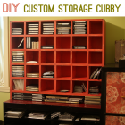 Build Custom Craft Supply Storage Cubbies