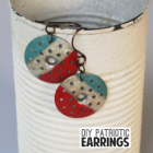How to Make Patriotic Earrings from Plaster Buttons