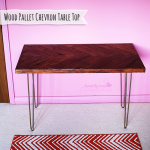 How to Make a Chevron Table from Reclaimed Wood Pallet
