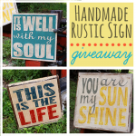 Reclaimed Wood Hand Painted Sign Giveaway