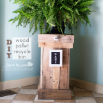 How to Make a Wood Pallet Recycle Bin