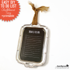 Chalkboard Tray To Do List With Printable