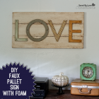 DIY Faux Wood Pallet Sign With Foam