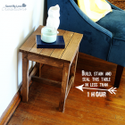 Build, Stain and Seal a Side Table in Less Than One Hour