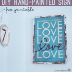 DIY Handpainted Sign + Free Printable Template