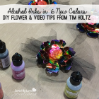 New Alcohol Ink Colors from Ranger & Video Tips from Tim Holtz CHA 2014
