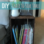 Easy Side Table from Wooden Crate
