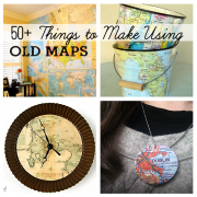 Over 50 DIY Projects Using Old Maps