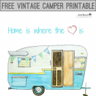 Free Printable Vintage Camper Art