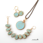 Easy Silkscreen Polymer Clay Jewelry Tutorial #ScupleyProjects