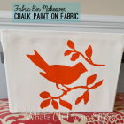 How to Chalk Paint on Fabric