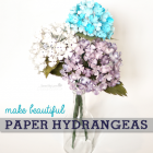 DIY Paper Hydrangeas