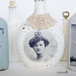 DIY Image Transfer Recycled Glass Bottles