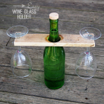 Wine Bottle Glass Holder DIY