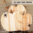 DIY Scrap Wood Halloween Pumpkins