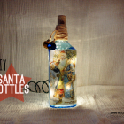DIY Upcycle Lighted Santa Bottles