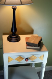 Harlequin Stenciled Table