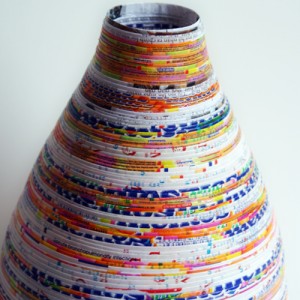 Recycled Paper Vase