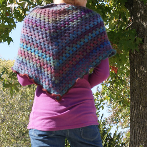 The Sunroom: Autumn Comfort Prayer Shawl Knitted - Easy